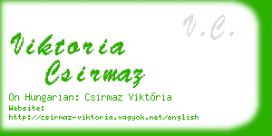 viktoria csirmaz business card